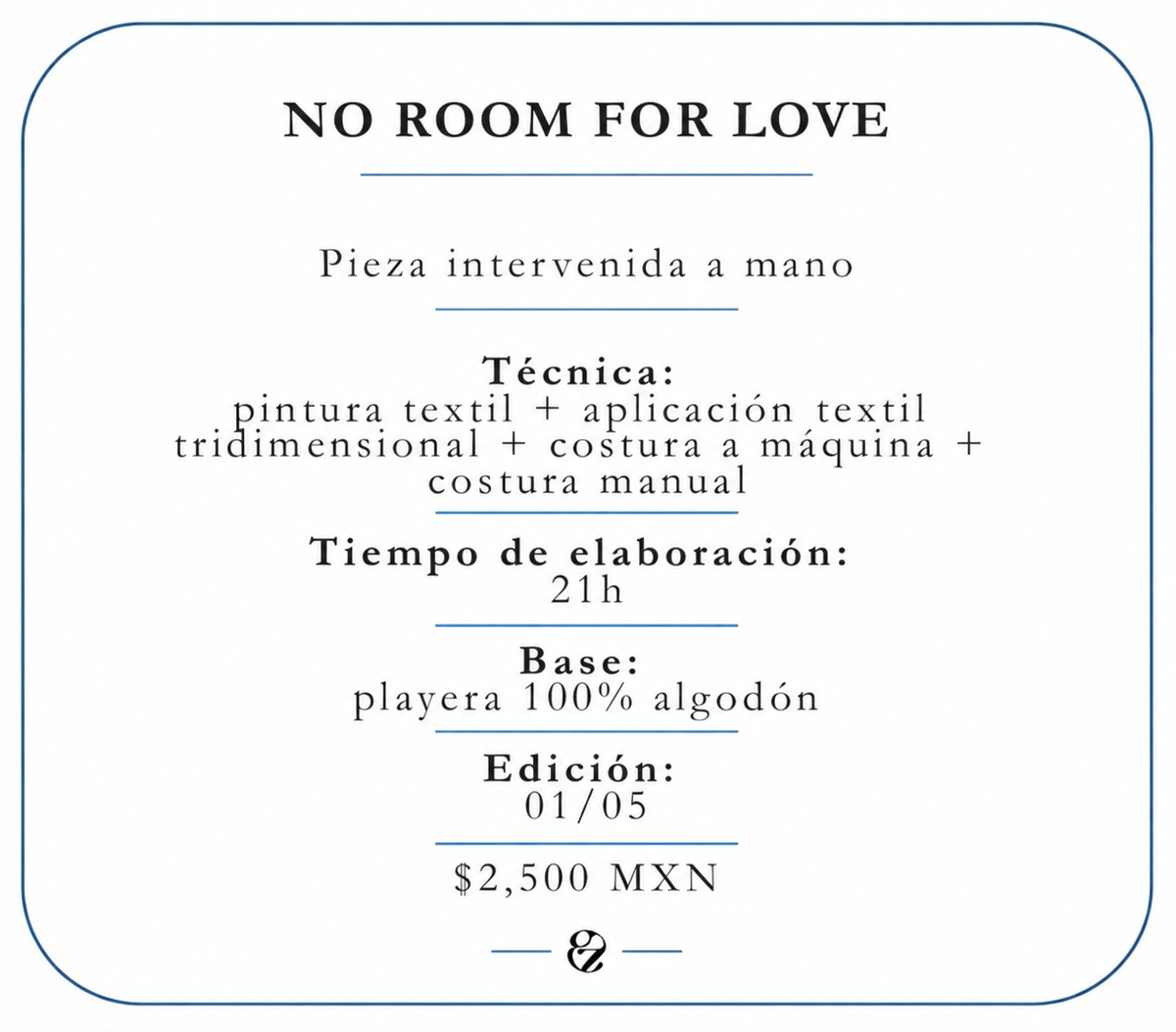 NO ROOM FOR LOVE